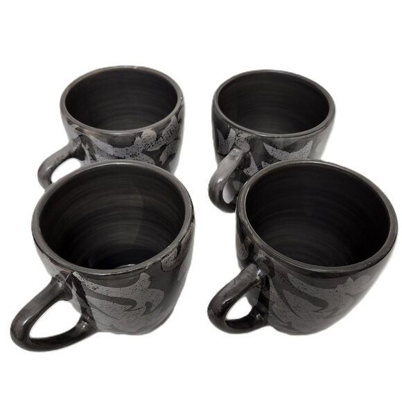 Limited Edition Laurie Gate The Regency Collection 4 Mug Set RARE Gray Edition - Picture 4 of 7